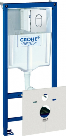 Комплект  Система инсталляции для унитазов Grohe Rapid SL 38929000 4 в 1 с кнопкой смыва + Унитаз подвесной Sturm Wave SW-WA17077-CR Комплект  Система инсталляции для унитазов Grohe Rapid SL 38929000 4 в 1 с кнопкой смыва + Унитаз подвесной Sturm Wave SW-WA17077-CR