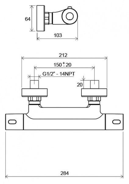  Ravak Termo 300 TE 033.00/150  