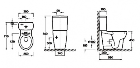 - Jacob Delafon Ove E1322 (19967W)
