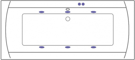   Excellent Aquaria Lux WAEX.AQU18.SOFT 180x80