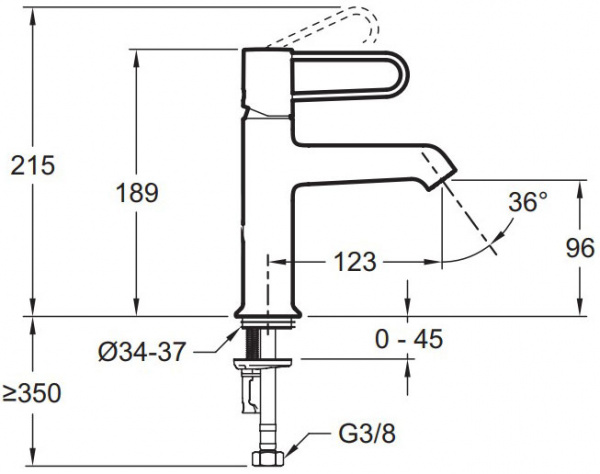  Jacob Delafon Odeon Rive Gauche E21029-00-00  