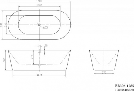   BelBagno BB306-1785 180x80