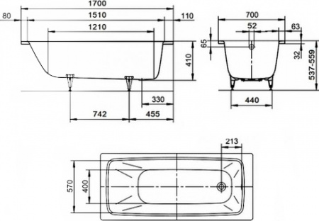   Kaldewei Cayono 749   Easy-Clean