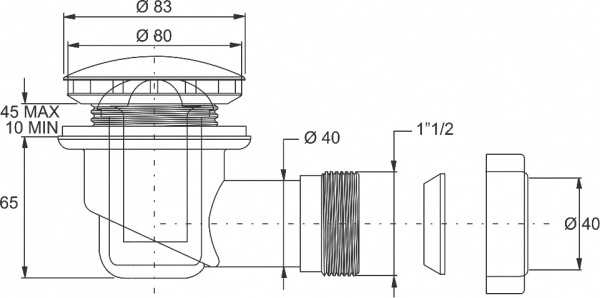    Bonomini 5890CR80B2WZ