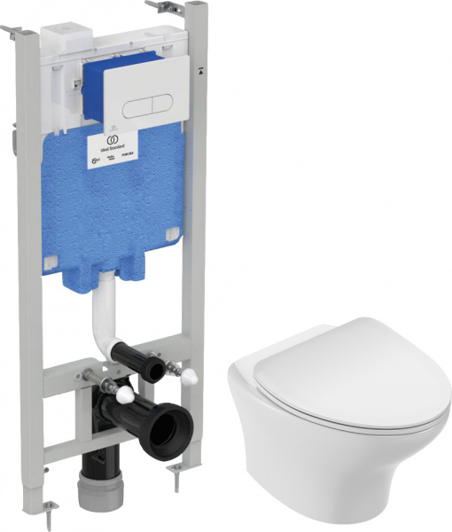    Jacob Delafon Nouvelle Vague EDK102-00 + -   +  Ideal Standard ProSys Eco Frame 2.0 R0464AC   