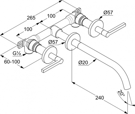  Kludi Nova Fonte Puristic 201460515   ,  