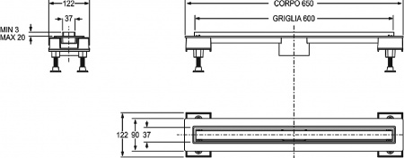 ������� ����� Bonomini Canalissima 6825WL60SWZ 60 ��