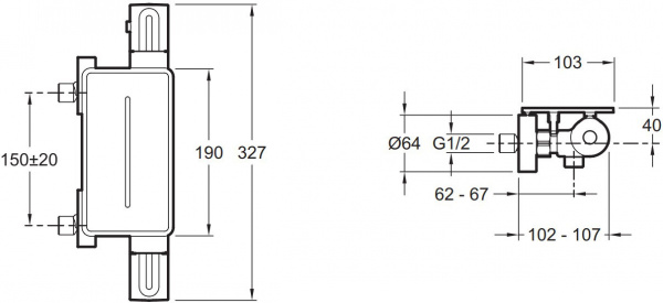  Jacob Delafon Metro E21767-BL    