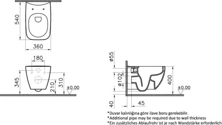 ��������  ������ ��������� VitrA Shift 7742B003-0075 � ������� + ������� ����������� + ������ AlcaPlast ALCA M70 + ���������������� ������ + ������������� ���