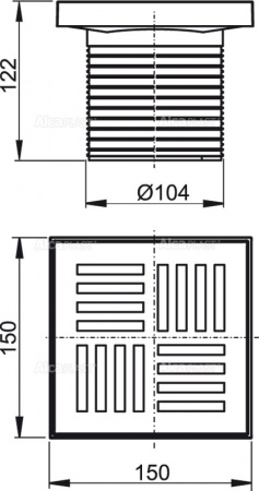    AlcaPlast ,  150 × 150  APV0200