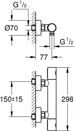  Grohe Grohtherm 1000 Cosmopolitan 34065EN2  