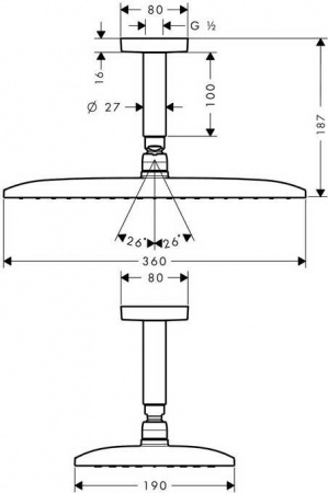   Hansgrohe Raindance E Air 27381000