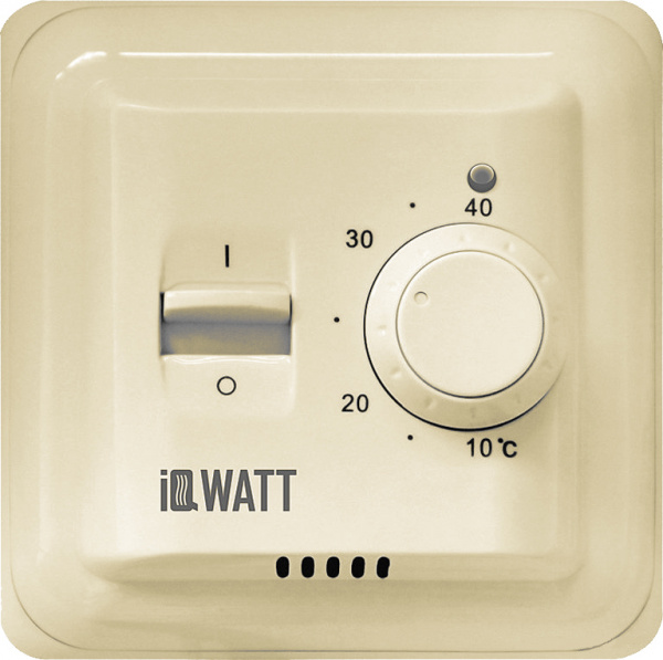 Терморегулятор IQ Watt Thermostat M слоновая кость Терморегулятор IQ Watt Thermostat M слоновая кость