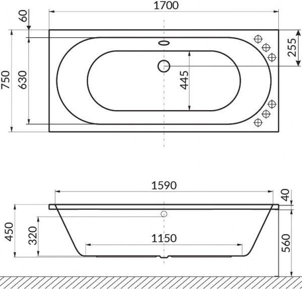   Excellent Oceana WAEX.OCE17.SMART 170x75