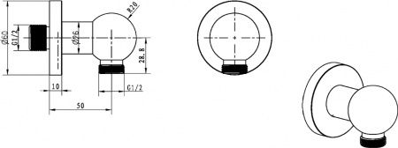   Boheme Imperiale 605 1/2"1/2"