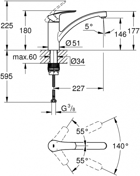  Grohe Eurosmart 33281DC3   