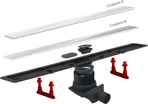   Pestan Confluo Frameless Line 550 white glass