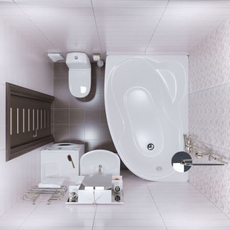 Акриловая ванна Triton Изабель Щ0000044608 170x100 R с каркасом Акриловая ванна Triton Изабель Щ0000044608 170x100 R с каркасом