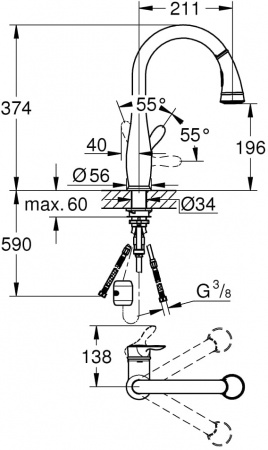  Grohe Parkfield 30215DC1   