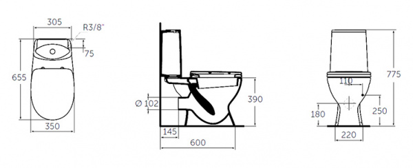 - Ideal Standard Oceane Junior Scandinavian  