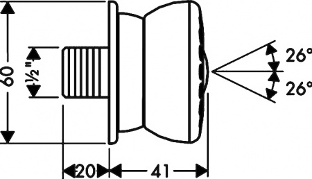   Hansgrohe Bodyvette 28466000 