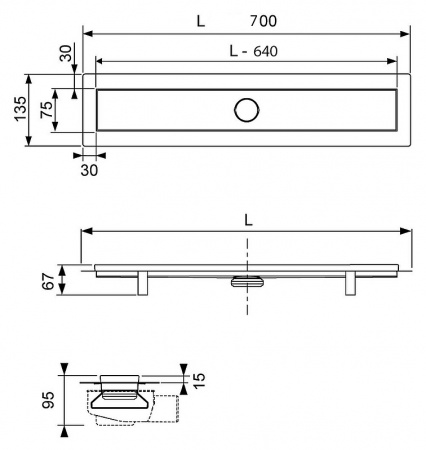   Tece TECElinus KL7002 70   15100079 (1 510 0079)