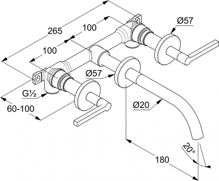  Kludi Nova Fonte Puristic 201440515   ,  
