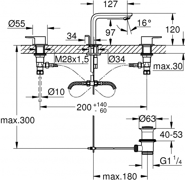  Grohe Lineare New 20304001  