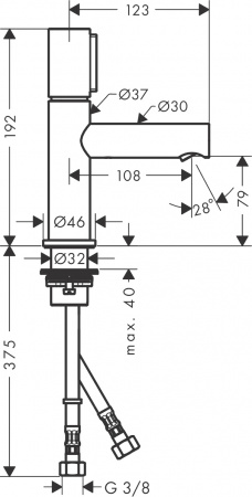  Axor Uno 45015820  ,  