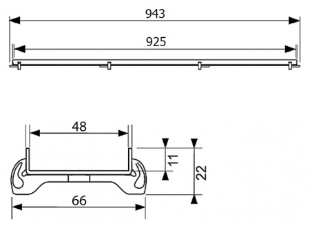 Решетка Tece TECEdrainline Plate 6 110 70 100х100 см под плитку угловая Решетка Tece TECEdrainline Plate 6 110 70 100х100 см под плитку угловая