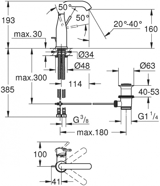  Grohe Essence New 23462EN1  