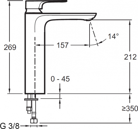  Jacob Delafon Aleo+ E72336-CP  