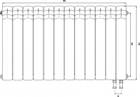   Royal Thermo Piano Forte 500 VDR noir sable, 12 , 