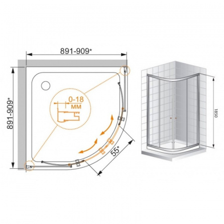   Cezares Pratico GL R 2 90 C Cr TR  