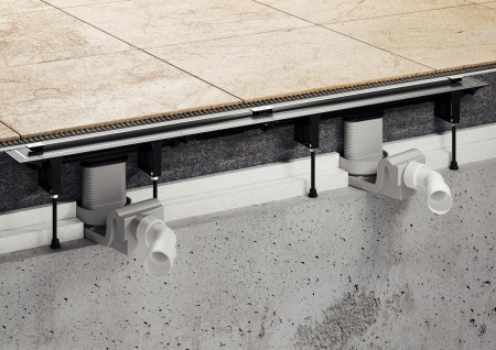 Душевой лоток Viega Advantix Vario 721671 (Плоский). Высота от 70 до 95 мм. произвольно укорачиваемый БЕЗ дизайн-решетки в комплекте. Без манжеты изоляции Душевой лоток Viega Advantix Vario 721671 (Плоский). Высота от 70 до 95 мм. произвольно укорачиваемый БЕЗ дизайн-решетки в комплекте. Без манжеты изоляции