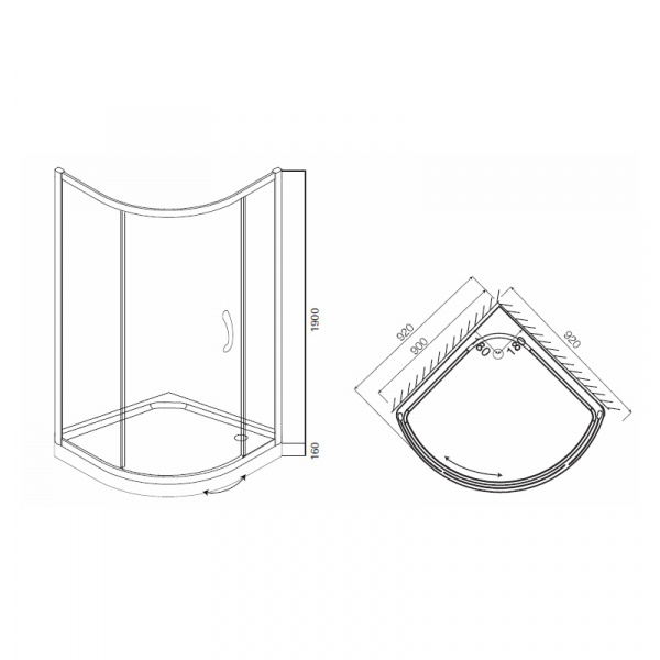   Am.Pm Bliss L Solo Slide 90   ,  