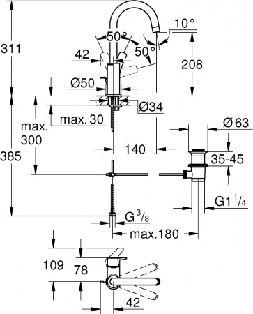  Grohe Eurosmart 23537003  
