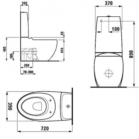- Laufen Alessi One 2297.6.400.000.1