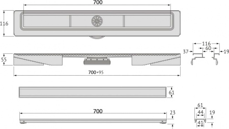 ������� ����� Berges Wasserhaus B1 Keramik 095018 70 ��, ������