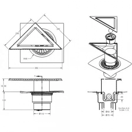  ZENTRUM Norma 350250250    ,    090473
