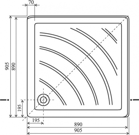 ������ ��� ���� Ravak ANGELA-90 PU