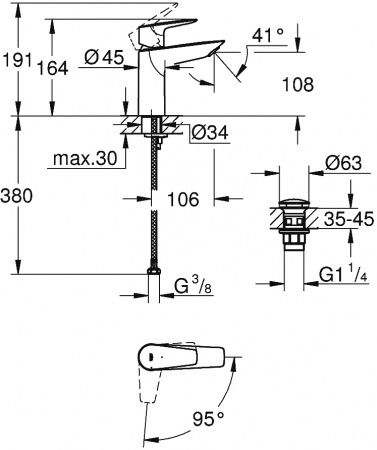  Grohe Start Edge 23909001  