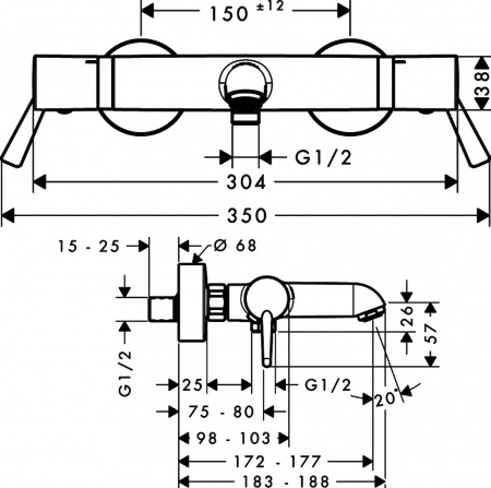  Hansgrohe Ecostat Comfort Care 13115000    