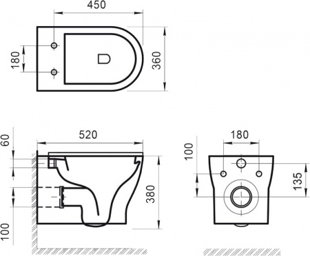 ������ ��������� BelBagno Kraft BB064CHR