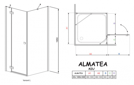   Radaway Almatea KDJ 1000 100 