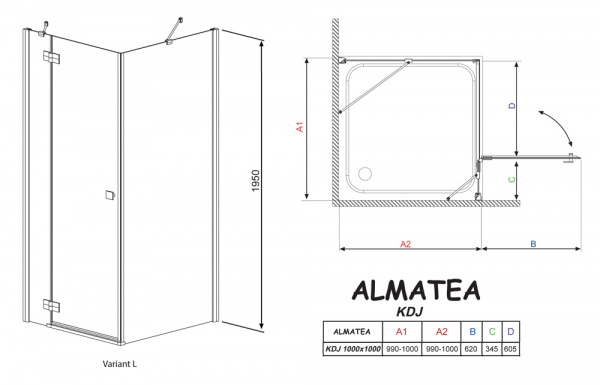  Radaway Almatea KDJ 1000 100 