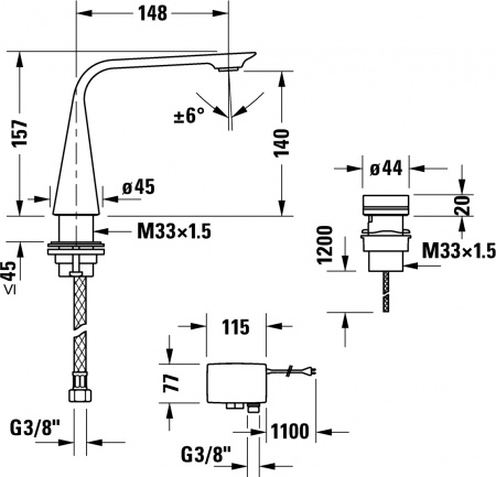  Duravit D.1 D11100007046  , 