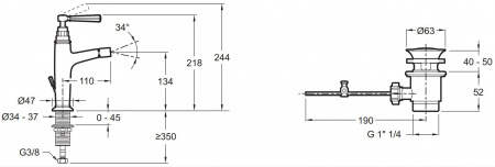  Jacob Delafon Cleo1889 E24310-CP  
