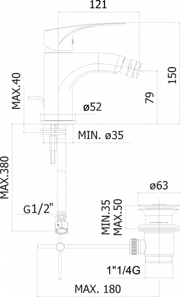  Paffoni Lime LM135CR  