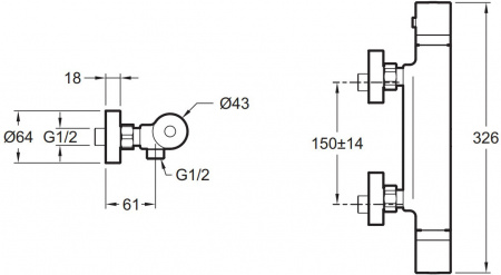 Jacob Delafon Rivoli E24324-CP  